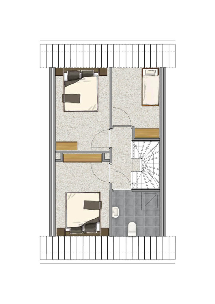 Plattegrond tussenwoning