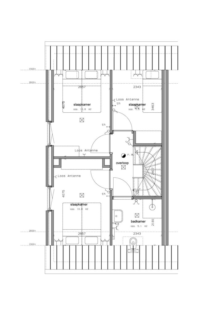 Plattegrond hoekwoning