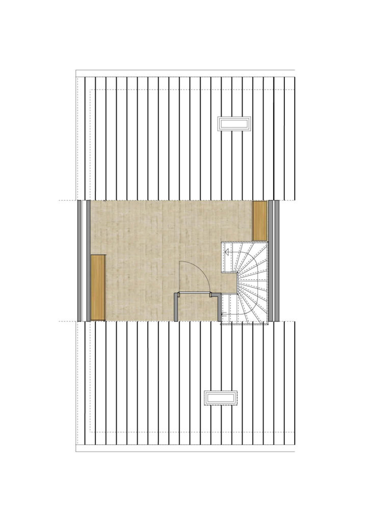 Plattegrond hoekwoning